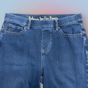 BELLE Women’s 4 Pull On Stretchy Skinny Blue Jeans